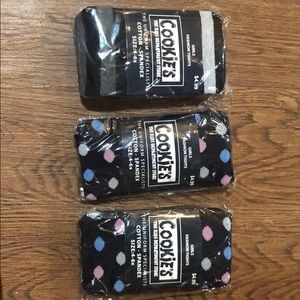 Girls fashion tights 3 pack size 4-6x